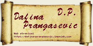 Dafina Prangašević vizit kartica